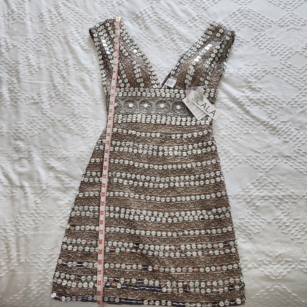 Scala Silver Beaded Dress